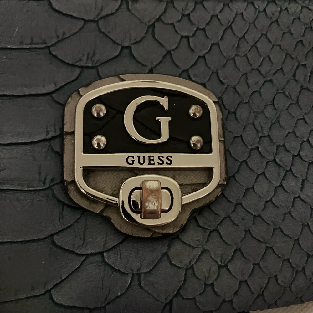 Guess Navy Embossed Bag